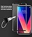 LG V30 Screen Protector,LG V35 Screen Protector,Full Cover [2 PACK] Tempered Glass Screen Protector with ABS Curved Edge Frame, Anti-Fingerprint HD Screen Protector Film for LG V30/V35 ThinQ (Black)