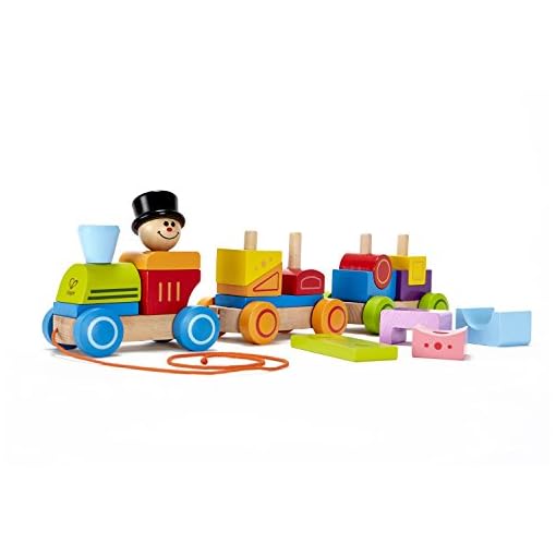 Hape - Happy Train Stacking Block Pull Along (Amazon Exclusive) - Image 7