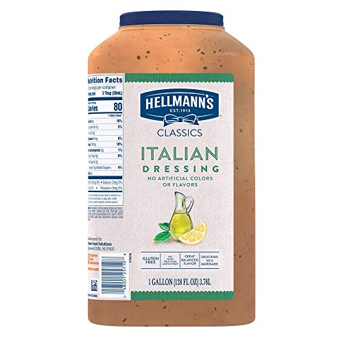 Hellmann's Classics Italian Salad Dressing Jug Gluten Free, No Artificial Flavors, Colors or High Fructose Corn Syrup, 1 gallon, Pack of 4 - Thumbnail 3