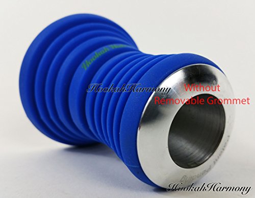 The HOOKAH HUB Red Shisha Bowl Silicone with Metal Screen Wind Cover Charcoal Screen - Thumbnail 6