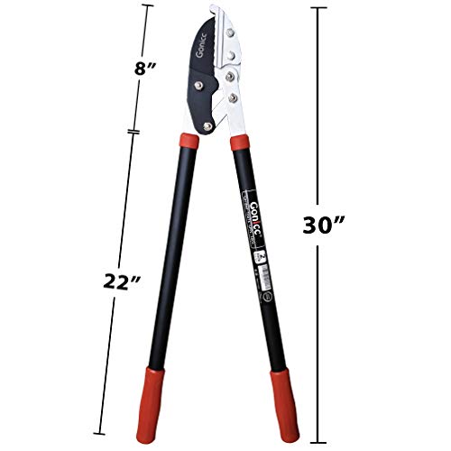gonicc Professional 30 inch SK5 Steel Blade Anvil Lopper, 2Inch