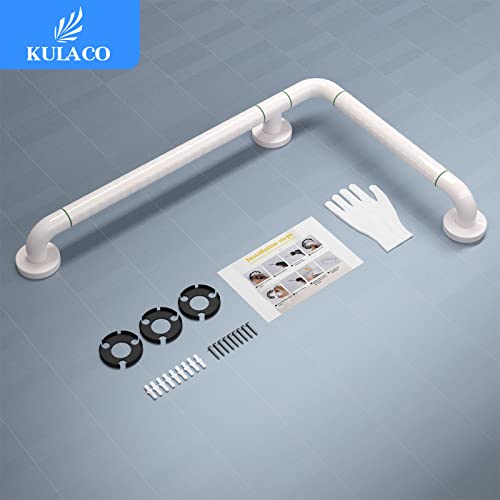 KULACO Senior Holding Handles, Non-Slip Bathtub and Shower Handle Stainless Steel, 60 X 40 cm, Bath Safety Grab Handle, Wall Mount Handle