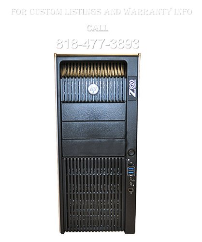 HP Z820 2 Monitors Workstation Intel Xeon E5-2640 2.5GHz 24GB RAM 2x 250GB SSD Nvidia Quadro NVS 295 Win 7
