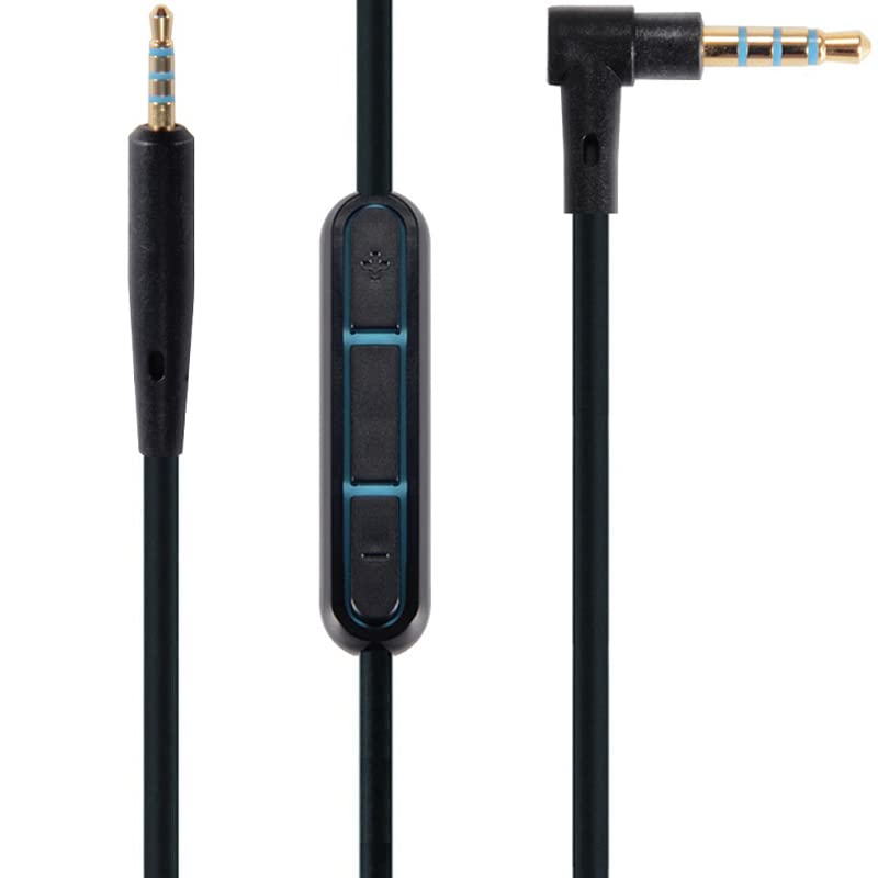 SPARKED QC35 ii QC45 QC25 Cable Wire for Bose QuietComfort 45 35 25 Ultra Headphone, Microphone/Remote Inline Mic Volume Control Replacement OE2 AE2i SoundLink SoundTrue for Android Samsung Audio 1.4m
