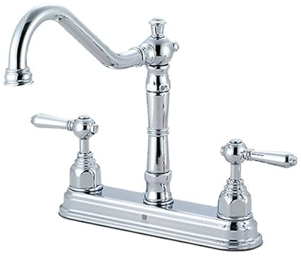 Pioneer 2am100 Two Handle Kitchen Faucet Pvd Polished Chrome