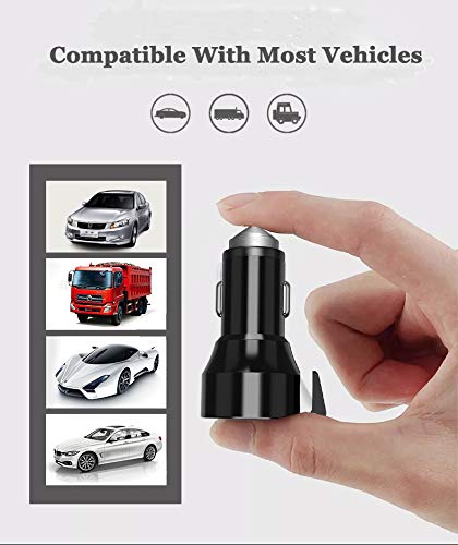 UMOGI 3 in 1 Dual USB Car Charger 2.4A Window Breaker Seat Belt Cutter Emergency Escape Tools Car Safety Hammer Compatible with iPhone/Samsung Galaxy/A9/Note,LG Google Pixel,iPad Pro/Air 2/Mini(Gray)