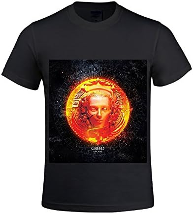 Arcane Greed Men Crew Neck Custom Design T Shirts Black