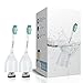 Genkent Replacement Brush Heads Compatible with Philips Sonicare Toothbrush E Series Essence Xtreme Elite Advance CleanCare HX7022/66 (6-Pack)