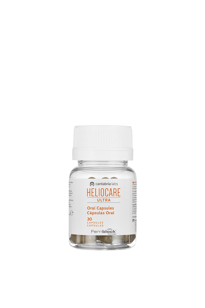 Heliocare® Ultra Capsules (30 Capsules) Sun Protection Supplements | Extra Protective Skin Care Boost - Increase Resistance to Sun Damage | Protects Against UVA, UVB, Visible and Infrared Hazards