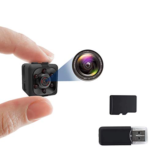 1080P Hidden Camera with 32GB SD Card, Full HD Mini Camera, Nanny Cam with  Night Vision Motion Activation, I