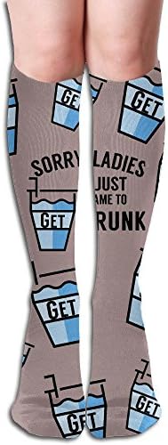 Sorry Ladies I Just Came To Get Drunk Women's Crew Socks 19.68in