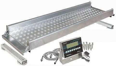 Triner Scale, 5,000 lb x 1 lb Capacity, 24" Weigh Bars & Alleyway Platform, TS-700WB NTEP Indicator