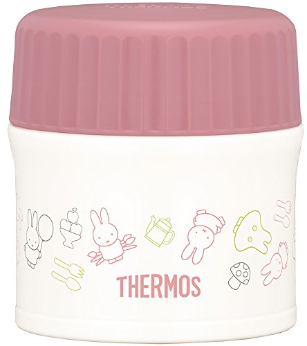 Thermos vacuum insulation food container Miffy 0.27L pink white JBI-271B PKW