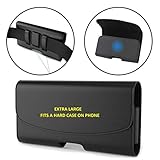 KPOORANBRAND XL BLET CLIP HOLSTER POUCH CASE COVER FOR SAMSUNG GALAXY NOTE 4/3/2 FITS AN OTTERBOX COMMUTER AND DEFENDER SERIES Case on Phone