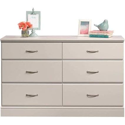 Amazon Com White 6 Drawer Dresser 4 Large 2 Smaller Storage