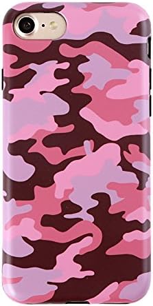 Red Camo iPhone 7 Case Cover by Velvet Caviar, Slim Soft Flexible TPU silicon
