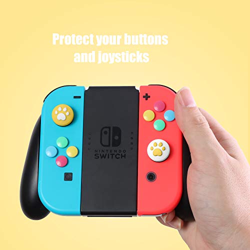 Paw Print Thumb Grip Caps for Nintendo Switch, Button Cap Set for Nintendo Switch Joycon