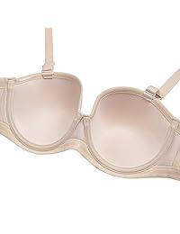 YBCG - Sujetador con aros y correa transparente para mujer