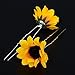 Polytree 10Pcs Daisy Sunflower Bridal Wedding Hair Pins Hair Clips,Orange