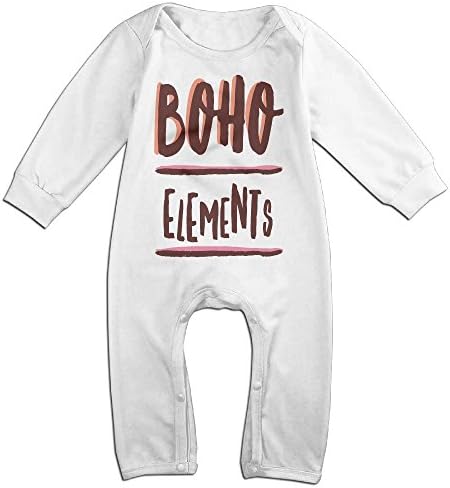 Baby Long Sleeve Bodysuit, Boho Elements Newborn Infant Printed Climbing Clothes Rompers