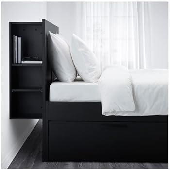 Amazon Com Ikea Full Size Bed Frame With Storage White