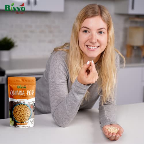 Quinoa Puffs 3Pack Flavors Original Honey Cocoa Vegan Puffed Quinoa