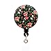 HEYGOO Floral Series Retractable Badge Holder, ID Badge Reel Cord with Alligator Clip (3 Pack)