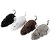 WinnerEco 4pcs Clockwork Mouse Toy,Wind Up Clockwork Racing Cute Plush Rat Mechanical Moving Funny Toy Play for Cat Dog Pet