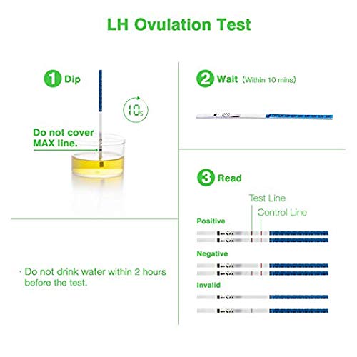 image for Fiery Youth 50 LH Ovulation Test Strips and 20 Hcg Pregnancy Test Stri