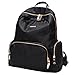 Toupons Waterproof Lightweight Nylon Bookbags Backpacks for Girls (Black-3)