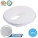 Newborn Baby Pillow for Flat Head Syndrome Prevention, 8.6 inch Memory Foam Cushion Head Shaping Pillow Neck Support with Bamboo Pillowcase for Infant up to 4 Months