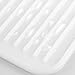 mDesign Premium Quality Pet Food and Water Bowl Feeding Mat for Cats and Kittens - Waterproof Non-Slip Durable Silicone Placemat - Raised Edges, Food Safe, Non-Toxic - Small - Clear