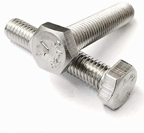 KADco® M4 A2 Stainless Steel Hex Hexagon Head Set Screws Bolts Fully Threaded DIN 933 (M4 x 14mm (20 pcs))