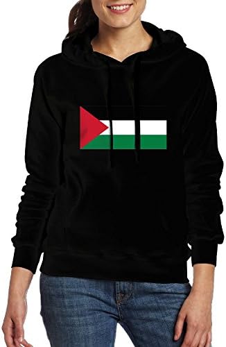 ZCGJAB1 Female Flag Of Palestine Simple Fashion Casual Long Sleeve Belt Pocket.