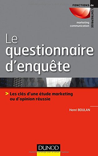Le  questionnaire d'enquête