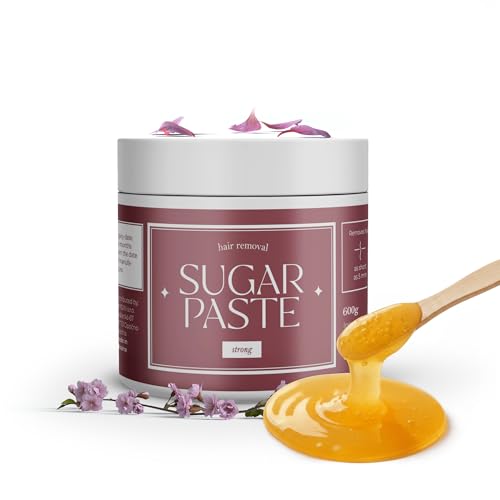 Strong sugar paste - hair removal sugaring for smooth skin - hypoallergenic & for sensitive skin - removes hair from 5mm - 600g
