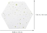 MAGICLULU Hexagon Felt Board DIY Decor White 0.8x19.1x22CM view 2