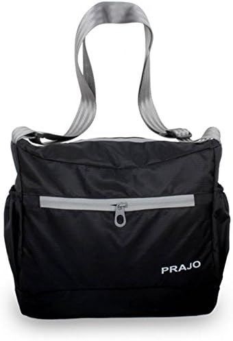 PRAJO Men & Women Black Polyester Sling Bag