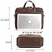 Briefcase for Men,Messenger Bag for Men,15.6inch Laptop Lugagge Carry On Tote,Canvass Computer Large Satchel Shoulder Bags,Vintage Leather Handbag Waterproof for Travel Brown