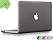 UESWILL Smooth Soft-Touch Matte Hard Shell Case Cover Compatible with MacBook Pro 13 inch with CD-ROM (Non-Retina) (Model A1278) + Microfibre Cleaning Cloth, Gray