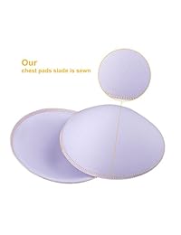 TopBine - 3 pares de almohadillas de sujetador suaves y redondas extraíbles para sujetador deportivo