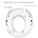 Potty Training Seat for Toddlers Toilet Seat Kids Potty Trainer Seats with Soft Cushion Handles for Round Oval Toilets Double Anti-Slip Design and Splash Guard for Boys and Girls (White)