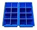 Large Blue Ice Cube Tray, Set of 2 Silicone Ice Trays By Scotch Rocks
