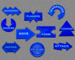 Command Token Set - Blue (Set of 10)