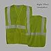 SHORFUNE High Visibility Safety Vest with 2 Pockets and Reflective Strips, Loop and Hook, Yellow, ANSI/ISEA Standards, S-M