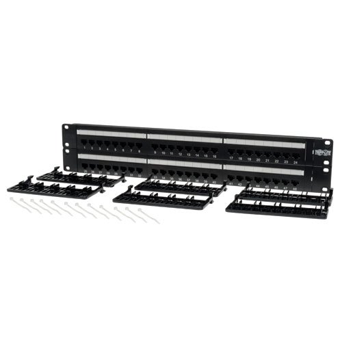 Tripp Lite 48-Port 2U Rackmount Cat6 110 Patch Panel 568B, RJ45 Ethernet(N252-048)