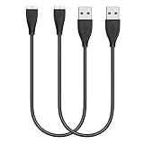 Fitbit HR Charging Cable - USB Charger Charging Cord for Fitbit Charge HR Fitness Wristband by MCOCEAN (2-Pack/1Feet, Do Not Fit for Fitbit Charge)