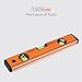 TACKLIFE MT-L03 12-Inch Level Aluminum Alloy Magnetic Torpedo Level Plumb/Level/45-Degree Measuring Shock Resistant Spirit Level with Standard and Metric Rulers