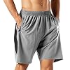 HMIYA Heren Casual Sport Sneldrogend Workout Running of Gym Training Korte met Ritszakken