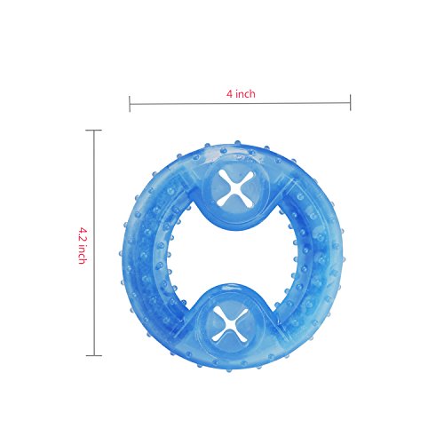 ZNOKA Pet Products Arctic Freeze Fetch Food Cooling Teether Chew Toy (Ring)